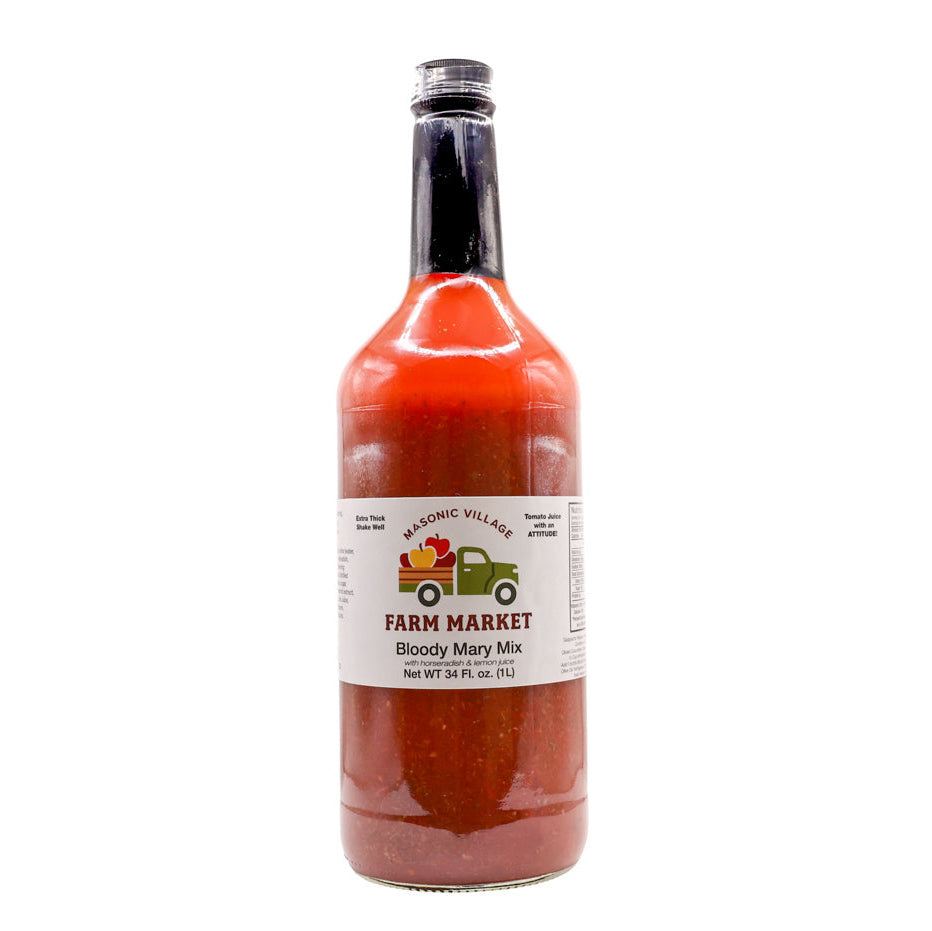 Bottle of Farm Market Bloody Mary Mix on a white background